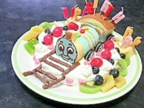お手軽☆機関車トーマスケーキ